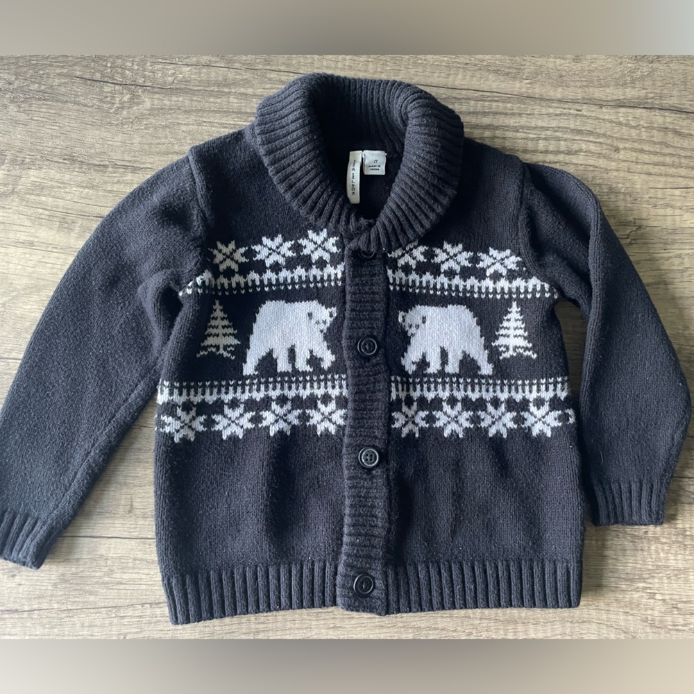 Janie and Jack Polar Bear sweater, size 2T